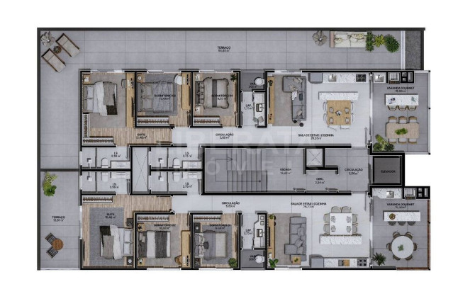 Imagem Apartamento com 3 Quartos à Venda, 107 m² em Centro - Navegantes Imagem Apartamento com 3 Quartos à Venda, 107 m² em Centro - Navegantes