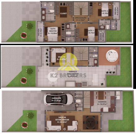 Imagem Casa com 3 Quartos à Venda, 146 m² em água Verde - Curitiba Imagem Casa com 3 Quartos à Venda, 146 m² em água Verde - Curitiba