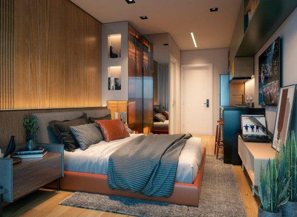 Imagem Apartamento com 1 Quarto à Venda, 19 m² em Centro - Curitiba