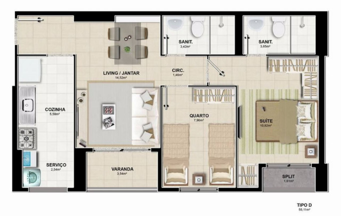 Imagem Apartamento com 2 Quartos à Venda, 55 m² em Cabula - Salvador Imagem Apartamento com 2 Quartos à Venda, 55 m² em Cabula - Salvador