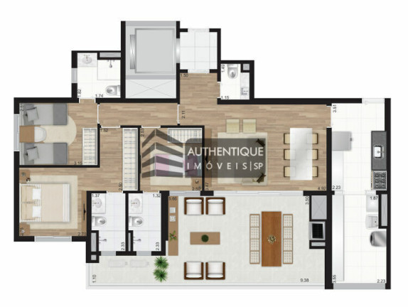 Imagem Apartamento com 3 Quartos à Venda, 121 m² em Pinheiros - São Paulo