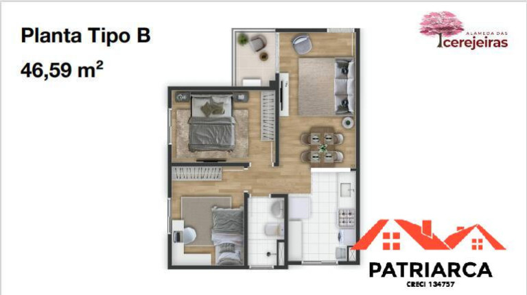 Imagem Apartamento à Venda, 46 m² em Jardim Shangai - Campinas Imagem Apartamento à Venda, 46 m² em Jardim Shangai - Campinas