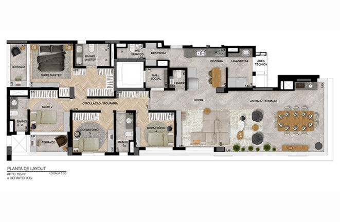 Imagem Apartamento com 4 Quartos à Venda, 195 m² em Mooca - São Paulo