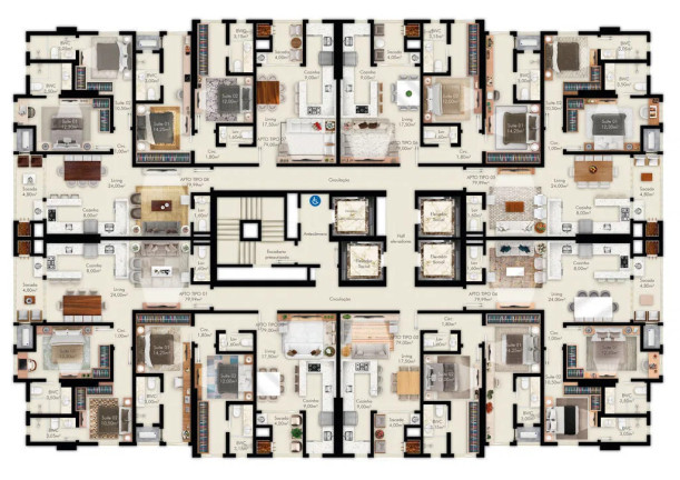 Imagem Apartamento com 2 Quartos à Venda, 79 m² em Perequê - Porto Belo