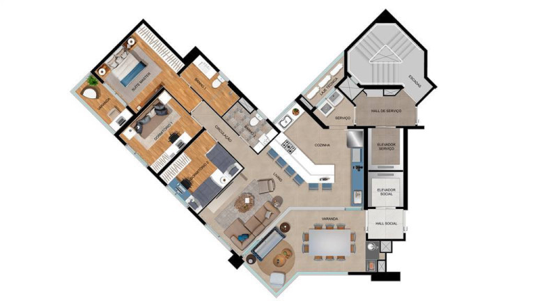 Imagem Apartamento com 3 Quartos à Venda, 114 m² em Enseada - Guaruja