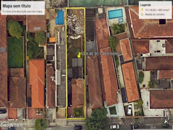 Imagem Terreno à Venda, 469 m² em Vila Belmiro - Santos Imagem Terreno à Venda, 469 m² em Vila Belmiro - Santos