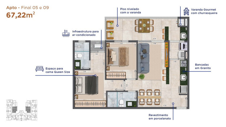 Imagem Apartamento com 2 Quartos à Venda, 61 m² em Praia Grande - Ubatuba