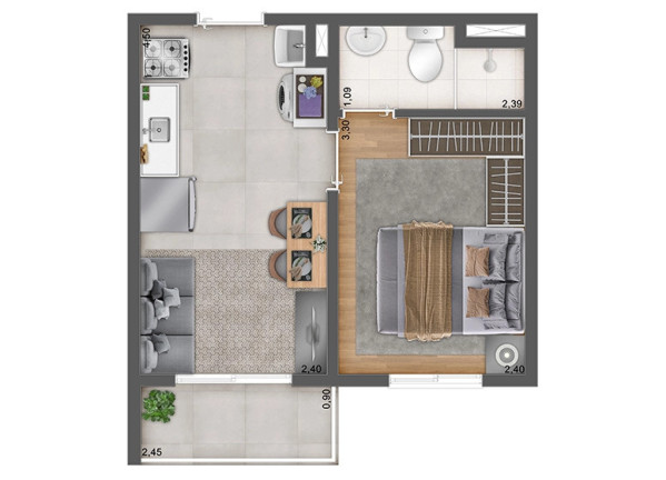 Imagem Apartamento com 2 Quartos à Venda, 35 m² em Penha - São Paulo