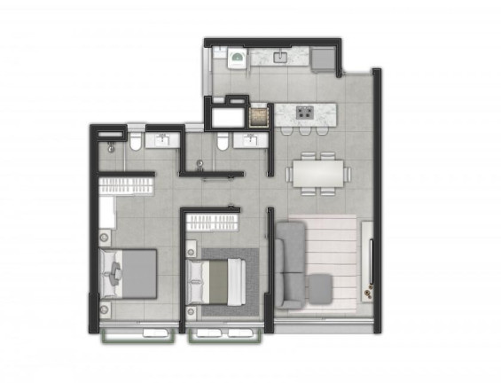 Imagem Apartamento com 2 Quartos à Venda, 73 m² em Centro - Torres Imagem Apartamento com 2 Quartos à Venda, 73 m² em Centro - Torres
