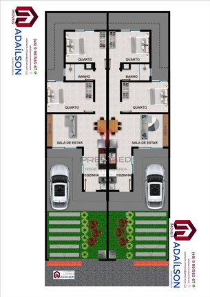 Imagem Casa com 2 Quartos à Venda, 108 m² em Forquilhas - São José