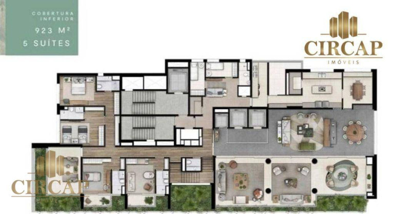 Imagem Cobertura com 5 Quartos à Venda, 957 m² em Vila Nova Conceição - São Paulo