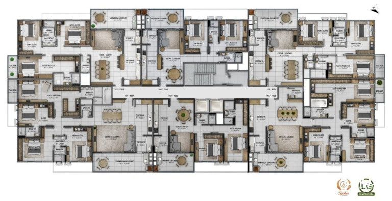 Imagem Apartamento com 3 Quartos à Venda, 161 m² em Floresta - São Jose Imagem Apartamento com 3 Quartos à Venda, 161 m² em Floresta - São Jose
