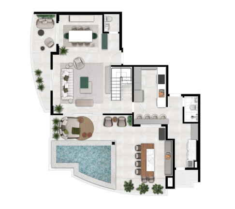 Imagem Apartamento com 2 Quartos à Venda, 113 m² em Ponta Da Praia - Santos