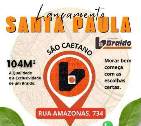 Imagem Apartamento com 3 Quartos à Venda, 104 m² em Santa Paula - São Caetano Do Sul