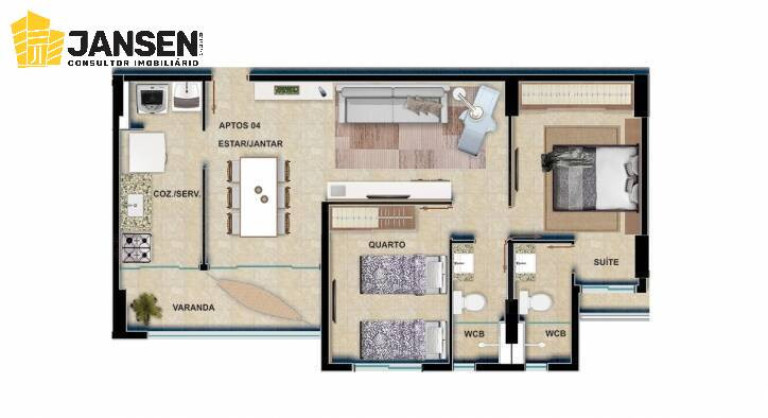 Imagem Apartamento com 3 Quartos à Venda, 91 m² em Jardim Oceania - João Pessoa Imagem Apartamento com 3 Quartos à Venda, 91 m² em Jardim Oceania - João Pessoa