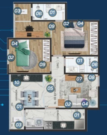 Imagem Imóvel com 2 Quartos à Venda, 66 m² em Barro Vermelho - Vitória Imagem Imóvel com 2 Quartos à Venda, 66 m² em Barro Vermelho - Vitória