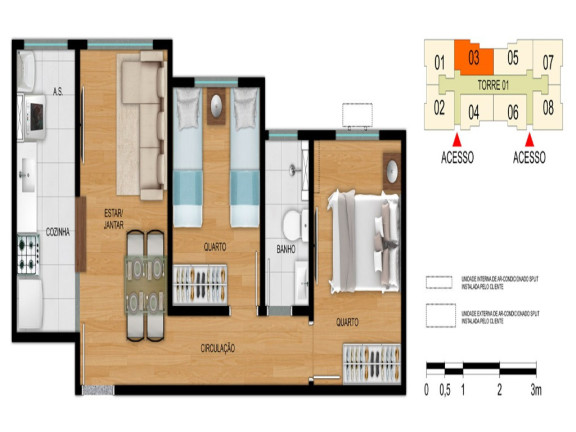 Imagem Imóvel com 2 Quartos à Venda, 43 m² em Itaquera - São Paulo