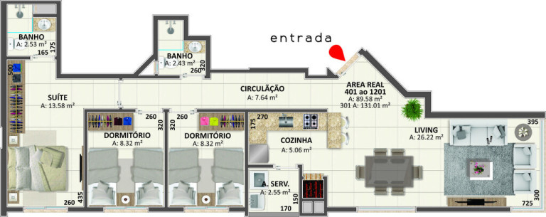 Imagem Apartamento com 2 Quartos à Venda, 57 m² em Capão Da Canoa - Capão Da Canoa