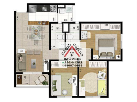 Imagem Apartamento com 2 Quartos à Venda, 67 m² em Morumbi - São Paulo Imagem Apartamento com 2 Quartos à Venda, 67 m² em Morumbi - São Paulo