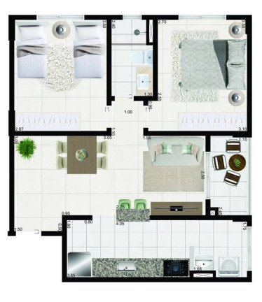 Imagem Apartamento com 2 Quartos à Venda, 60 m² em Umuarama - Mongagua Imagem Apartamento com 2 Quartos à Venda, 60 m² em Umuarama - Mongagua