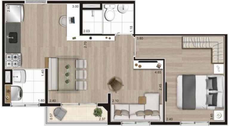Imagem Apartamento com 2 Quartos à Venda, 37 m² em Vila Virgínia - São Paulo