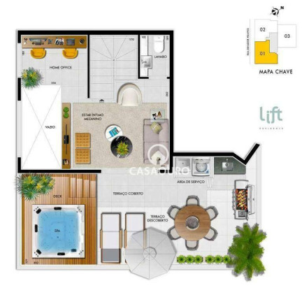 Imagem Cobertura com 2 Quartos à Venda, 121 m² em Serra - Belo Horizonte