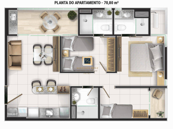 Imagem Apartamento com 1 Quarto à Venda, 38 m² em Praia De Iracema - Fortaleza