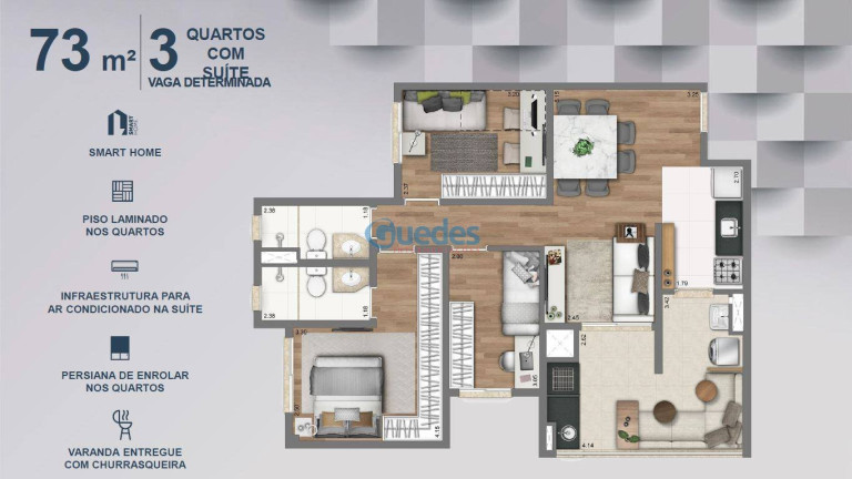 Imagem Apartamento com 2 Quartos à Venda, 60 m² em Vila Mazzei - São Paulo