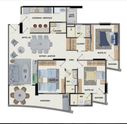 Imagem Apartamento com 3 Quartos à Venda, 100 m² em Joaquim Távora - Fortaleza