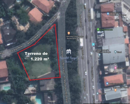 Terreno à Venda, 1.220 m² em Jardim Marajoara - São Paulo