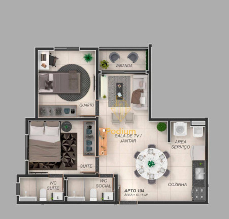 Imagem Apartamento com 2 Quartos à Venda, 50 m² em Aeroclube - João Pessoa