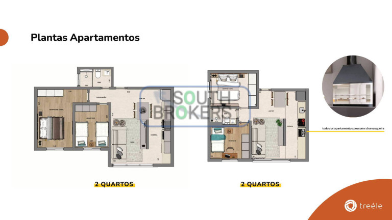 Imagem Apartamento com 2 Quartos à Venda,  em Santa Candida - Curitiba