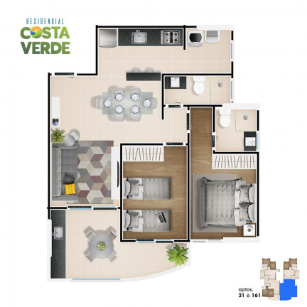 Imagem Apartamento com 2 Quartos à Venda, 77 m² em Vila Atlântica - Mongaguá Imagem Apartamento com 2 Quartos à Venda, 77 m² em Vila Atlântica - Mongaguá