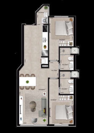 Imagem Apartamento com 3 Quartos à Venda, 185 m² em Zona Nova - Capão Da Canoa Imagem Apartamento com 3 Quartos à Venda, 185 m² em Zona Nova - Capão Da Canoa