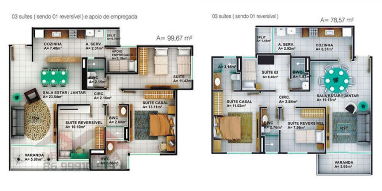 Imagem Apartamento à Venda, 80 m² em Horto - Teresina Imagem Apartamento à Venda, 80 m² em Horto - Teresina