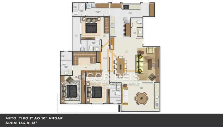 Imagem Apartamento com 3 Quartos à Venda,  em Parque Tamandaré - Campos Dos Goytacazes