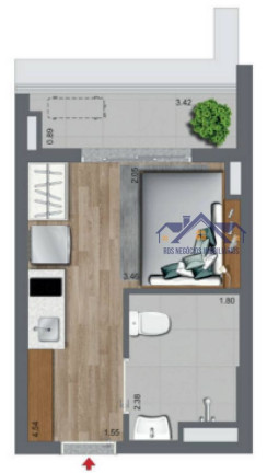 Imagem Apartamento com 1 Quarto à Venda, 28 m² em Brooklin Paulista - São Paulo Imagem Apartamento com 1 Quarto à Venda, 28 m² em Brooklin Paulista - São Paulo