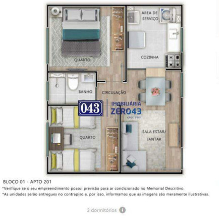 Imagem Apartamento com 2 Quartos à Venda, 41 m² em Cidade Industrial 2 - Londrina Imagem Apartamento com 2 Quartos à Venda, 41 m² em Cidade Industrial 2 - Londrina