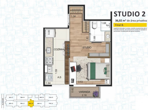 Imagem Apartamento com 2 Quartos à Venda, 59 m² em Alphaville - Barueri Imagem Apartamento com 2 Quartos à Venda, 59 m² em Alphaville - Barueri