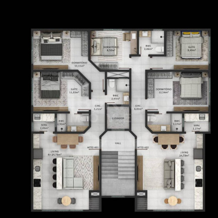 Imagem Apartamento com 2 Quartos à Venda, 82 m² em Meia Praia - Navegantes Imagem Apartamento com 2 Quartos à Venda, 82 m² em Meia Praia - Navegantes