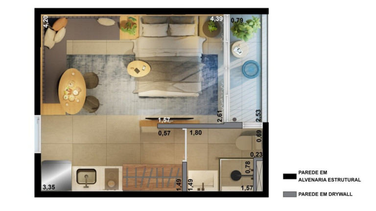 Imagem Apartamento com 1 Quarto à Venda, 41 m² em Santa Cecília - São Paulo