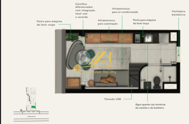 Imagem Imóvel com 1 Quarto à Venda, 34 m² em Cerqueira César - São Paulo