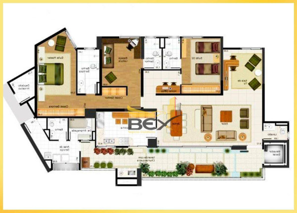 Imagem Apartamento com 4 Quartos à Venda, 198 m² em Melville Empresarial Ii - Barueri