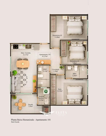 Imagem Apartamento com 1 Quarto à Venda, 82 m² em Centro - Barra Velha Imagem Apartamento com 1 Quarto à Venda, 82 m² em Centro - Barra Velha