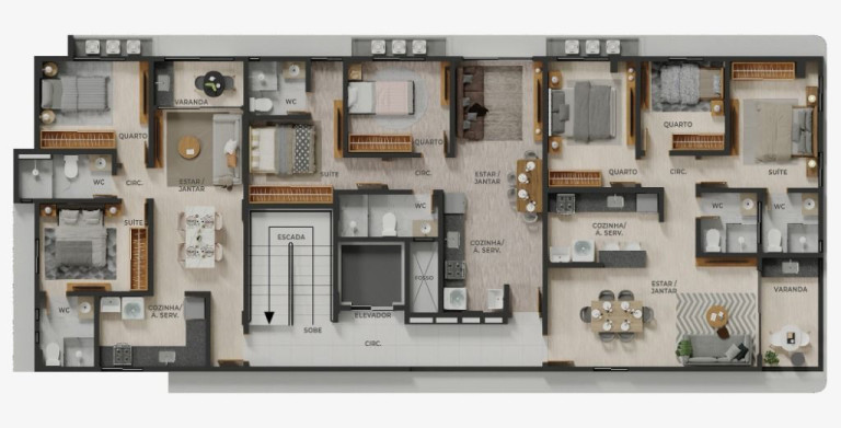Imagem Cobertura com 2 Quartos à Venda, 56 m² em Bessa - João Pessoa