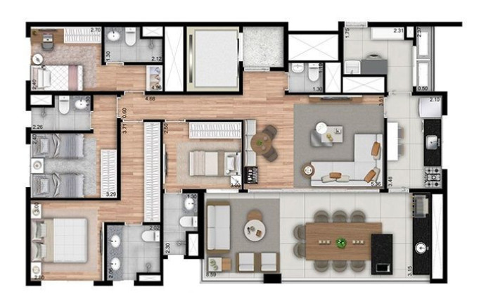 Imagem Apartamento com 4 Quartos à Venda, 146 m² em Ipiranga - São Paulo Imagem Apartamento com 4 Quartos à Venda, 146 m² em Ipiranga - São Paulo