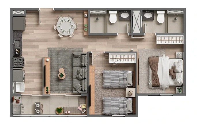 Imagem Apartamento com 3 Quartos à Venda, 47 m² em Parangaba - Fortaleza