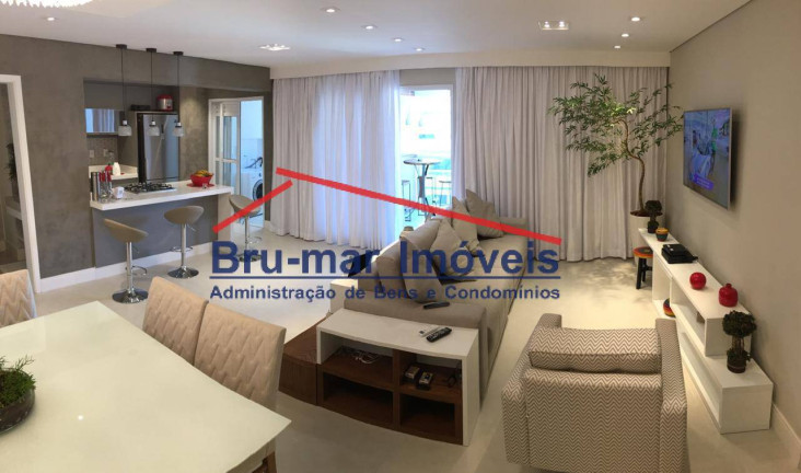 Apartamento com 3 Quartos à Venda, 100 m² em Pompéia - Santos