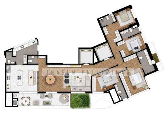 Imagem Apartamento com 4 Quartos à Venda, 282 m² em Bigorrilho - Curitiba