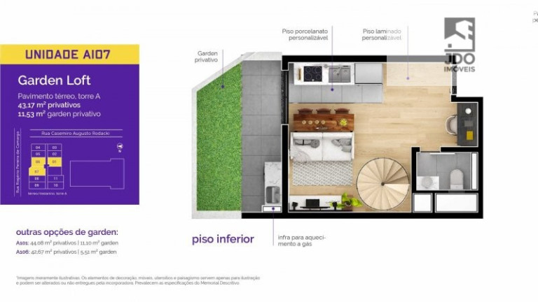 Imagem Apartamento com 1 Quarto à Venda, 55 m² em Ecoville - Curitiba Imagem Apartamento com 1 Quarto à Venda, 55 m² em Ecoville - Curitiba